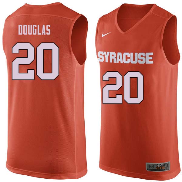 Men #20 Sherman Douglas Syracuse Orange College Basketball Jerseys Sale-Orange